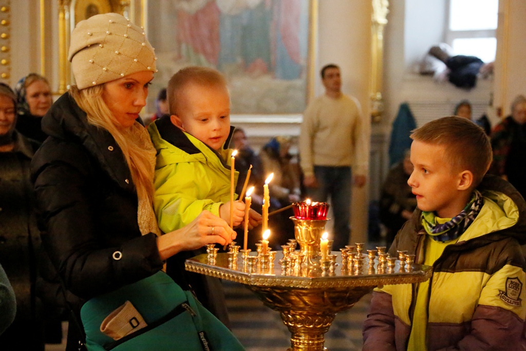 в Свято-Феодоровском кафедральном соборе была совершена Божественная литургия